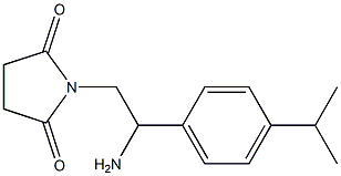 1-{2-amino-2-[4-(propan-2-yl)phenyl]ethyl}pyrrolidine-2,5-dione Struktur