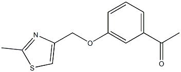 1-{3-[(2-methyl-1,3-thiazol-4-yl)methoxy]phenyl}ethan-1-one Struktur