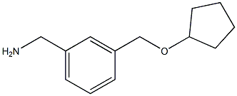 1-{3-[(cyclopentyloxy)methyl]phenyl}methanamine Struktur