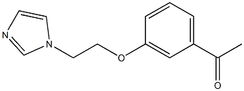 1-{3-[2-(1H-imidazol-1-yl)ethoxy]phenyl}ethan-1-one Struktur