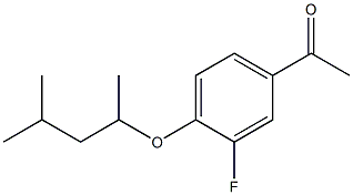 1-{3-fluoro-4-[(4-methylpentan-2-yl)oxy]phenyl}ethan-1-one Struktur