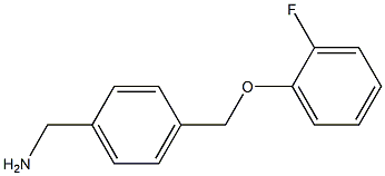 1-{4-[(2-fluorophenoxy)methyl]phenyl}methanamine Struktur