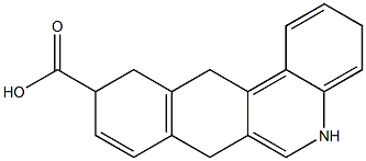 11,12-dihydro-5-azatetraphene-10-carboxylic acid Struktur