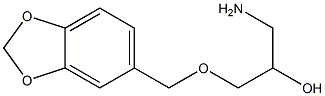 1-amino-3-(2H-1,3-benzodioxol-5-ylmethoxy)propan-2-ol Struktur