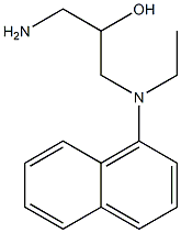 1-amino-3-[ethyl(naphthalen-1-yl)amino]propan-2-ol Struktur