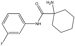 1-amino-N-(3-fluorophenyl)cyclohexanecarboxamide Struktur