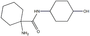 1-amino-N-(4-hydroxycyclohexyl)cyclohexanecarboxamide Struktur