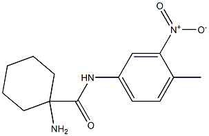 1-amino-N-(4-methyl-3-nitrophenyl)cyclohexanecarboxamide Struktur