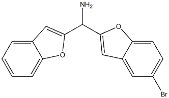 1-benzofuran-2-yl(5-bromo-1-benzofuran-2-yl)methanamine Struktur