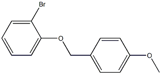 1-bromo-2-[(4-methoxyphenyl)methoxy]benzene Struktur