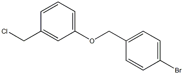 1-bromo-4-[3-(chloromethyl)phenoxymethyl]benzene Struktur