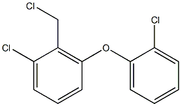 1-chloro-2-(chloromethyl)-3-(2-chlorophenoxy)benzene Struktur