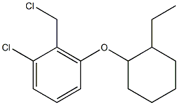 1-chloro-2-(chloromethyl)-3-[(2-ethylcyclohexyl)oxy]benzene Struktur