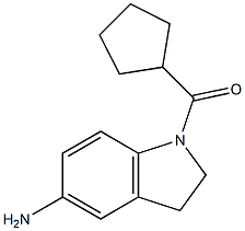 1-cyclopentanecarbonyl-2,3-dihydro-1H-indol-5-amine Struktur