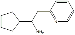 1-cyclopentyl-2-(pyridin-2-yl)ethan-1-amine Struktur