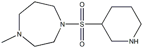 1-methyl-4-(piperidine-3-sulfonyl)-1,4-diazepane Struktur