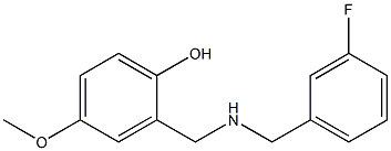 2-({[(3-fluorophenyl)methyl]amino}methyl)-4-methoxyphenol Struktur