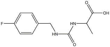 2-({[(4-fluorobenzyl)amino]carbonyl}amino)propanoic acid Struktur