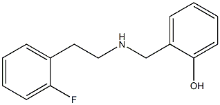 2-({[2-(2-fluorophenyl)ethyl]amino}methyl)phenol Struktur