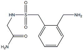 2-({[2-(aminomethyl)phenyl]methane}sulfonamido)acetamide Struktur