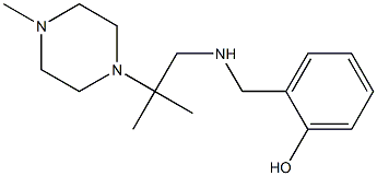 2-({[2-methyl-2-(4-methylpiperazin-1-yl)propyl]amino}methyl)phenol Struktur