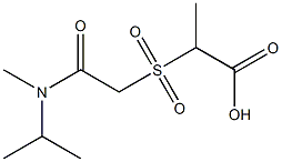 2-({[methyl(propan-2-yl)carbamoyl]methane}sulfonyl)propanoic acid Struktur