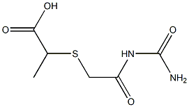 2-({2-[(aminocarbonyl)amino]-2-oxoethyl}thio)propanoic acid Struktur