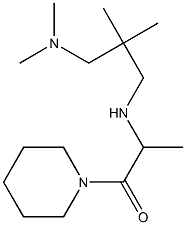 2-({2-[(dimethylamino)methyl]-2-methylpropyl}amino)-1-(piperidin-1-yl)propan-1-one Struktur