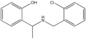 2-(1-{[(2-chlorophenyl)methyl]amino}ethyl)phenol Struktur