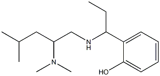 2-(1-{[2-(dimethylamino)-4-methylpentyl]amino}propyl)phenol Struktur