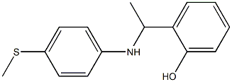 2-(1-{[4-(methylsulfanyl)phenyl]amino}ethyl)phenol Struktur