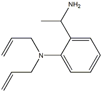 2-(1-aminoethyl)-N,N-bis(prop-2-en-1-yl)aniline Struktur