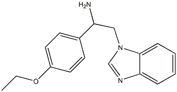 2-(1H-benzimidazol-1-yl)-1-(4-ethoxyphenyl)ethanamine Struktur