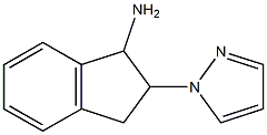 2-(1H-pyrazol-1-yl)-2,3-dihydro-1H-inden-1-ylamine Struktur