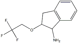 2-(2,2,2-trifluoroethoxy)-2,3-dihydro-1H-inden-1-ylamine Struktur