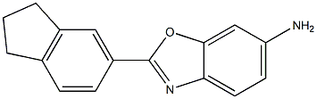 2-(2,3-dihydro-1H-inden-5-yl)-1,3-benzoxazol-6-amine Struktur