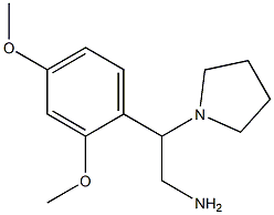 2-(2,4-dimethoxyphenyl)-2-pyrrolidin-1-ylethanamine Struktur