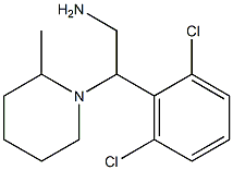 2-(2,6-dichlorophenyl)-2-(2-methylpiperidin-1-yl)ethan-1-amine Struktur