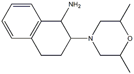 2-(2,6-dimethylmorpholin-4-yl)-1,2,3,4-tetrahydronaphthalen-1-amine Struktur