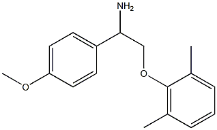 2-(2,6-dimethylphenoxy)-1-(4-methoxyphenyl)ethanamine Struktur