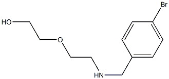 2-(2-{[(4-bromophenyl)methyl]amino}ethoxy)ethan-1-ol Struktur