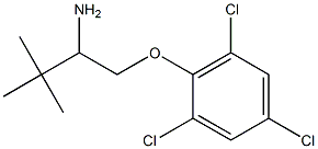 2-(2-amino-3,3-dimethylbutoxy)-1,3,5-trichlorobenzene Struktur