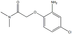 2-(2-amino-4-chlorophenoxy)-N,N-dimethylacetamide Struktur