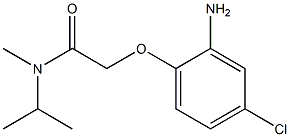 2-(2-amino-4-chlorophenoxy)-N-methyl-N-(propan-2-yl)acetamide Struktur