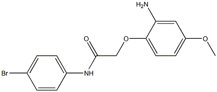 2-(2-amino-4-methoxyphenoxy)-N-(4-bromophenyl)acetamide Struktur