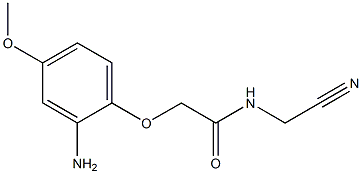 2-(2-amino-4-methoxyphenoxy)-N-(cyanomethyl)acetamide Struktur