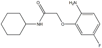 2-(2-amino-5-fluorophenoxy)-N-cyclohexylacetamide Struktur