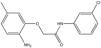 2-(2-amino-5-methylphenoxy)-N-(3-chlorophenyl)acetamide Struktur