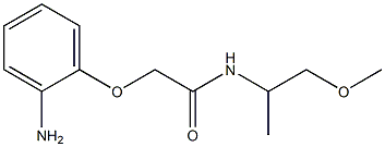 2-(2-aminophenoxy)-N-(1-methoxypropan-2-yl)acetamide Struktur