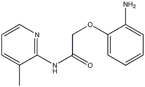 2-(2-aminophenoxy)-N-(3-methylpyridin-2-yl)acetamide Struktur